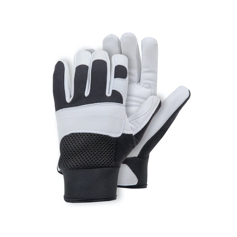 Rękawice Typu Mechanik RS Farra Tec Rozm. 9 Czarno-Białe  /RS-Schutz