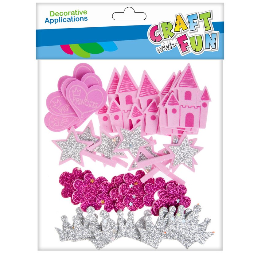 Naklejki z Pianki Zamek 42szt. /Craft With Fun 463745