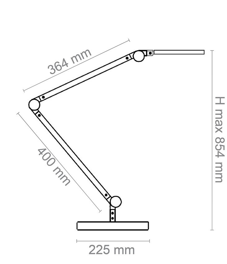 Lampka na biurko CEP CLED-0350 Giant czarny