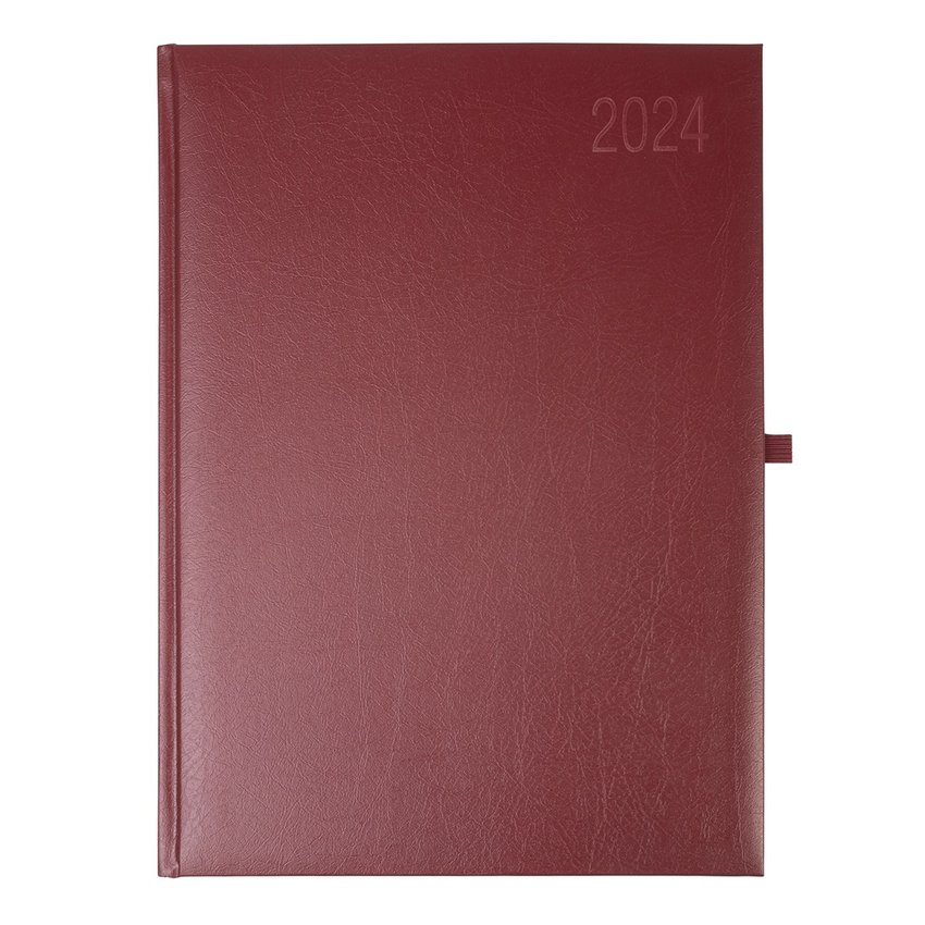 Terminarz O.Diary A4 Neptun 2024 Bordowy / Opus