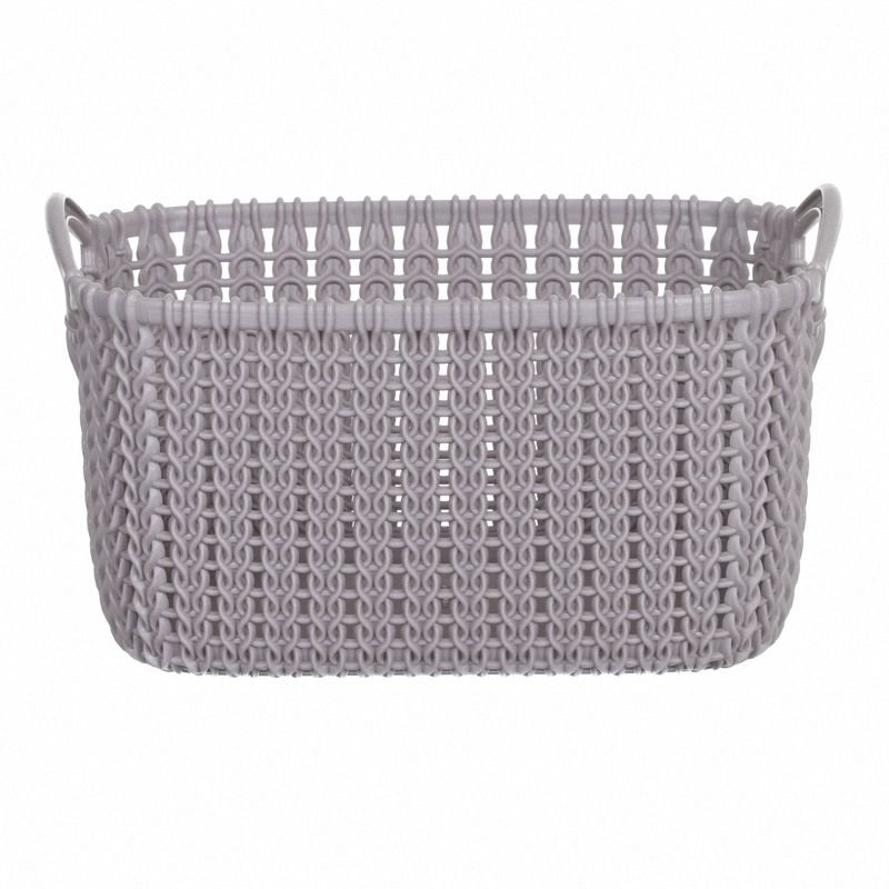 Koszyk Prostokątny Knit XS Jasny Fiolet / Curver 240372