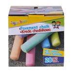 Kreda chodnikowa GIMBOO XXL w kartonowym pudełku 20 szt., mix kolorów