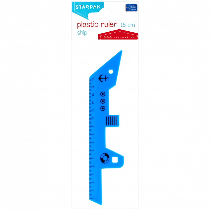 Linijka 15cm Statek /Starpak