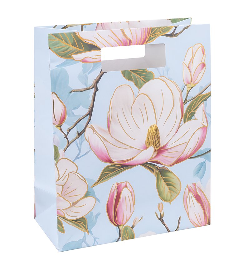 Torebka na prezenty DONAU HOME laminowana 26x325x10cm całoroczna z rączką mix wzorów