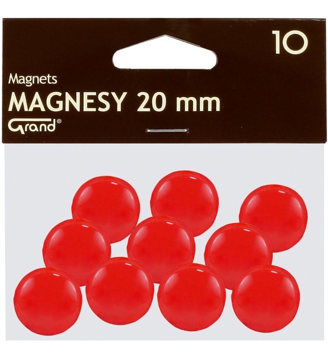 Magnes 20mm GRAND czerwony