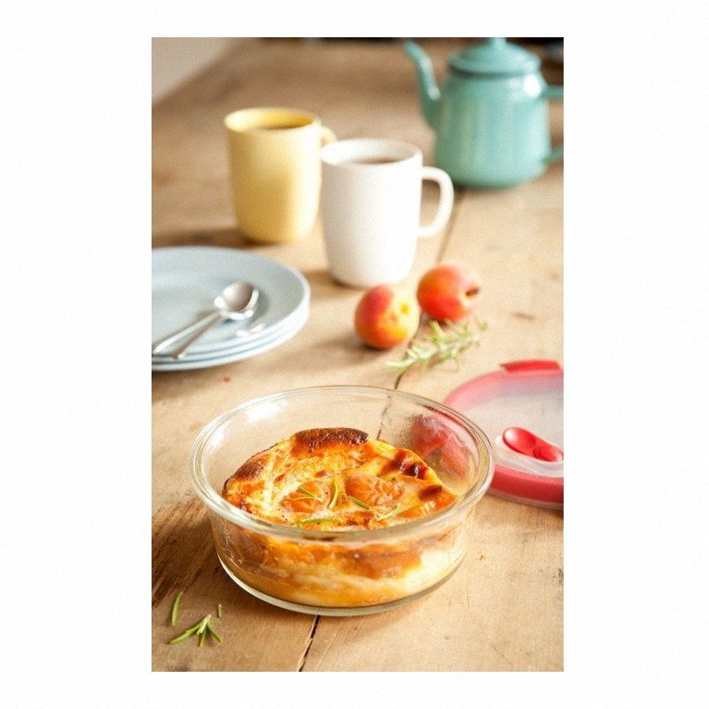 Pojemnik Smart Cook Szklany Żaroodporny 0,6L Czerwony  /Curver 235709