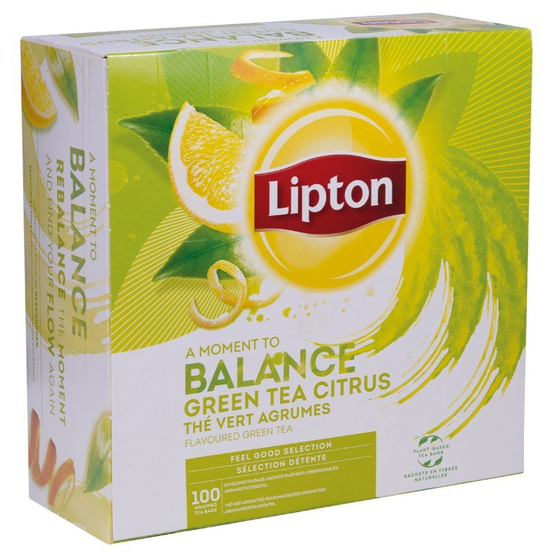 Herbata Lipton Green Tea Citrus 100 Torebek