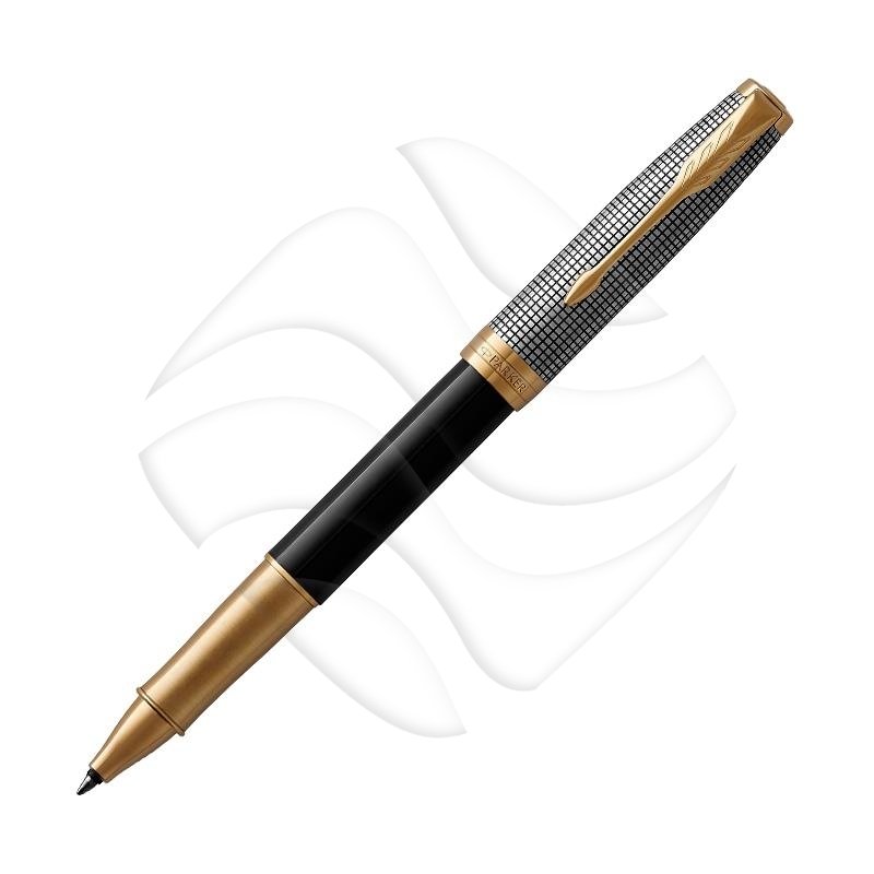 Parker Pióro Kulkowe Sonnet Premium Chiselled Srebrno-Czarne GT RB [1931539]