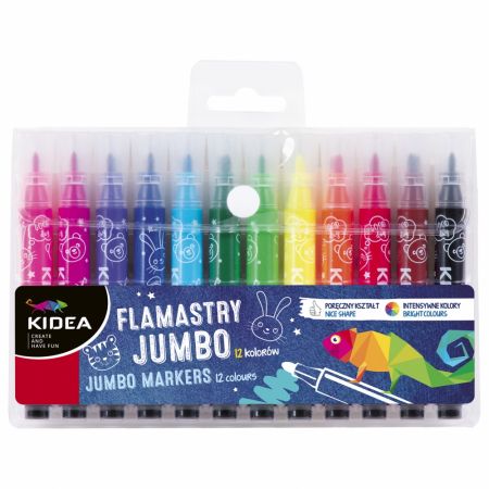 Pisaki 12kol Jumbo Etui /Kidea