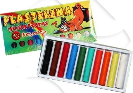 Plastelina 10 kol. /Mar-Plast