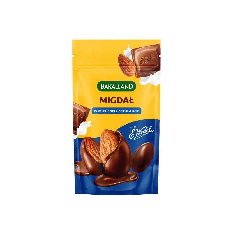 Migdały W Mlecznej Czekoladzie Bakalland 75G