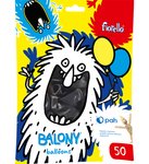 BALONY 10&#8243 METAL CZARNY Fiorello 50 szt.