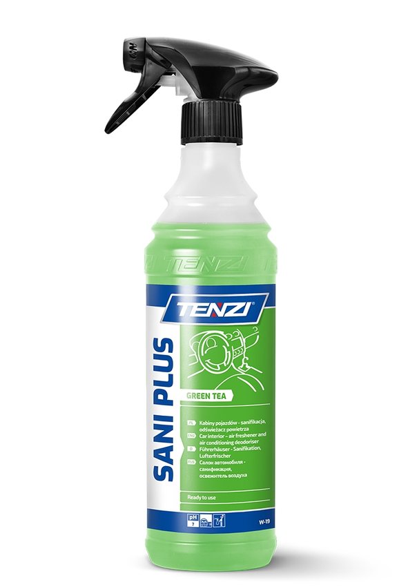 Tenzi Środek do Odświeżania Tapicerki Samochodowej i Układów Wentylacji Sani Plus GT Green Tea 600ml
