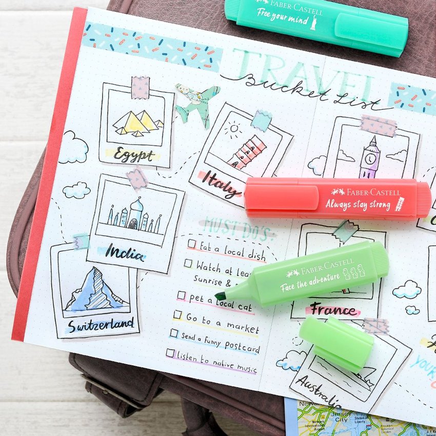 Zakreślacz 1546 Pastelowy 8 Kolorów Opakowanie Kartonowe Faber-Castell