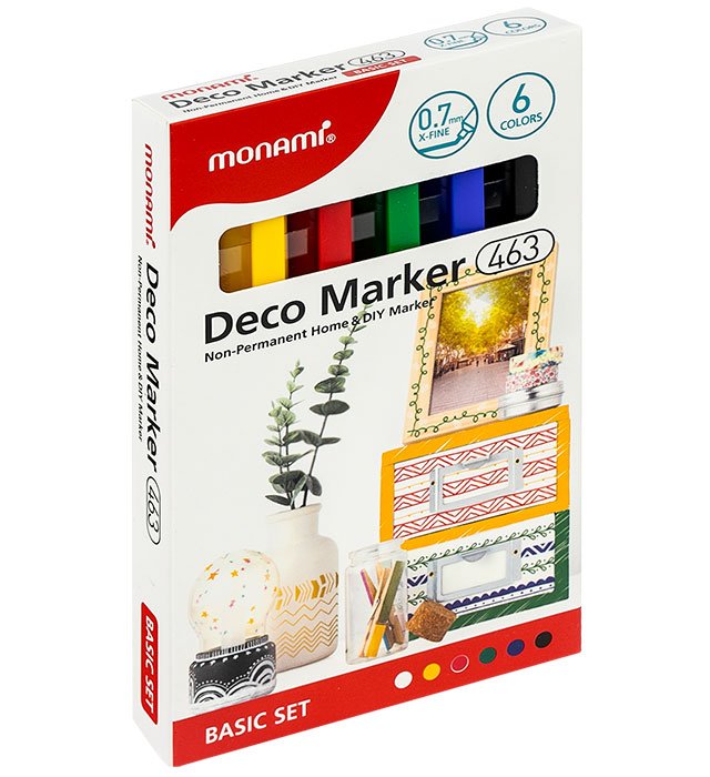 Markery akrylowe Deco Marker 463 XF 6 kol. Basic MonAmi (2080001507)