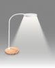 Lampka na biurko CEP CLED-0290 Flex biały z el. drewna