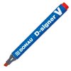 Marker Permanentny Donau D-Signer V Ścięty Czerwony