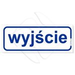 Tabliczka "Wyjście" 210x80mm /Korfed