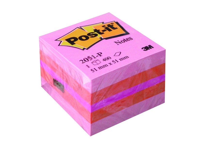 Bloczek Samoprzylepny 51x51 400k 2051-P Różowy /Post-it