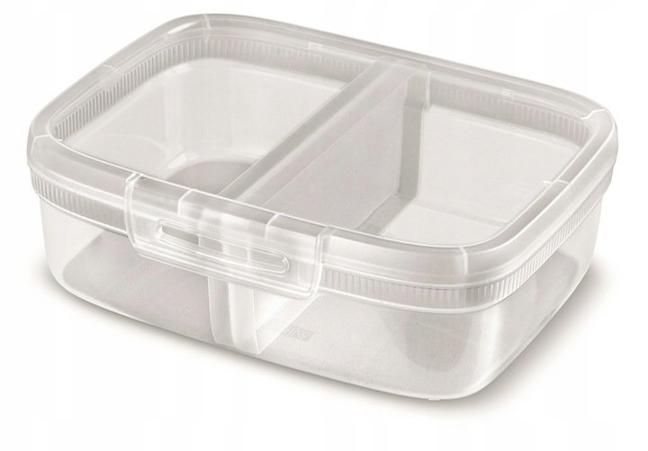 Pojemnik Na Żywność z Przegrodą Snap Box 1,8l Transparentny /Curver 252916