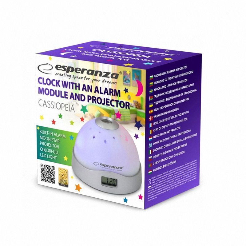 Zegar z Wyświetlaczem Cassiopeia / Esperanza EHC001