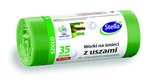 Worki z uszami  STELLA do segregacji szkła 35 l 20 szt. zielone zielony