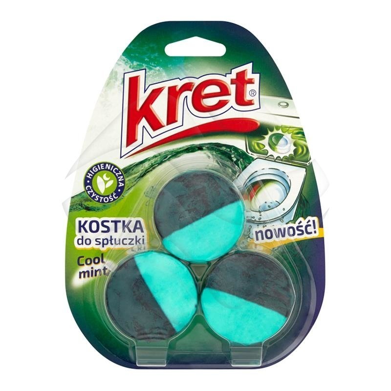 Kret Kostka Barwiąca do Spłuczki WC A'3 Cool Mint