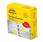 Kółka samop. Avery 800szt. Śr. 10mm żółty 3852