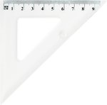 Ekierka szkolna GRAND GR-854T 45/9,5 cm Transparent