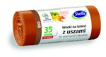 Worki z uszami STELLA do segregacji odpadów bio 35 l 20 szt. brązowe brązowy