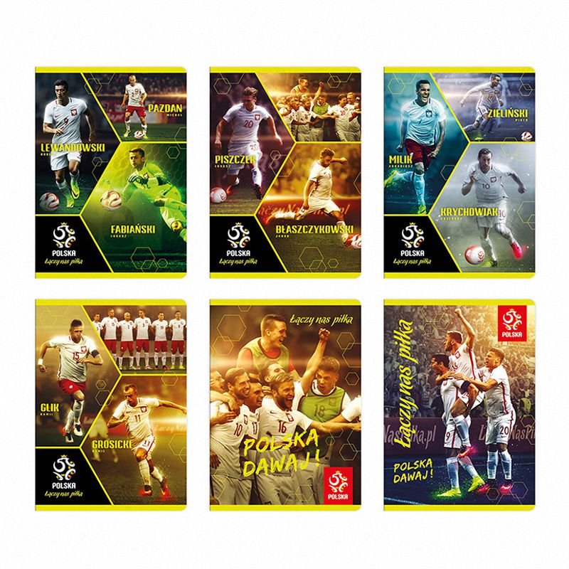 Zeszyt A5 60k PZPN+Fluo /Interdruk