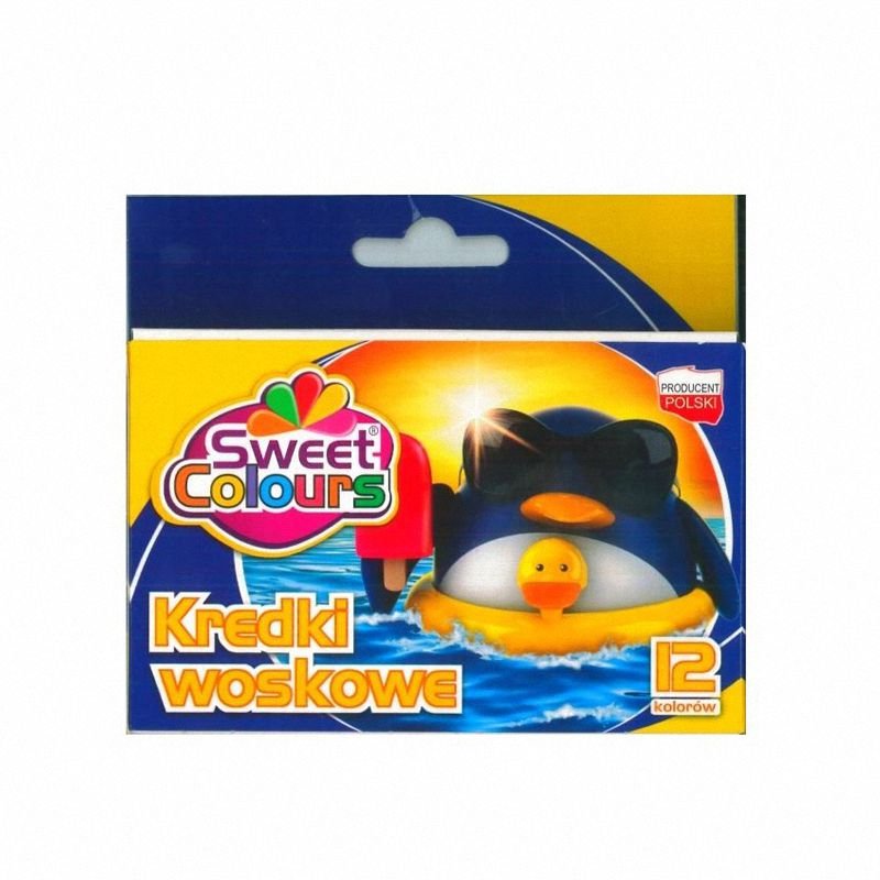 Kredki Woskowe 12 kol Sweet Colours / Koma-Plast