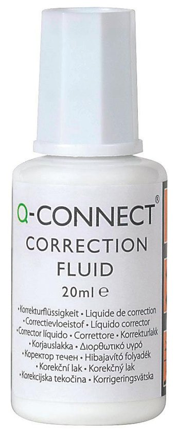 Korektor W Płynie Q-Connect Z Pędzelkiem 20Ml