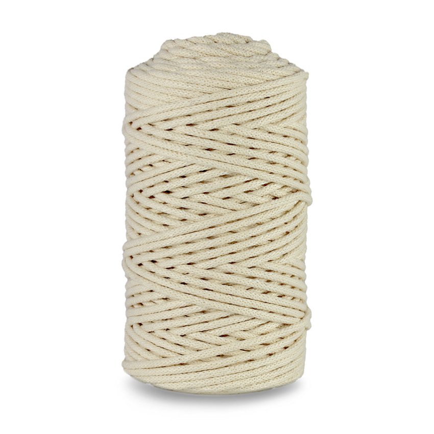 Sznurek Pleciony 3mm 100m Kość Słoniowa /DpCraft