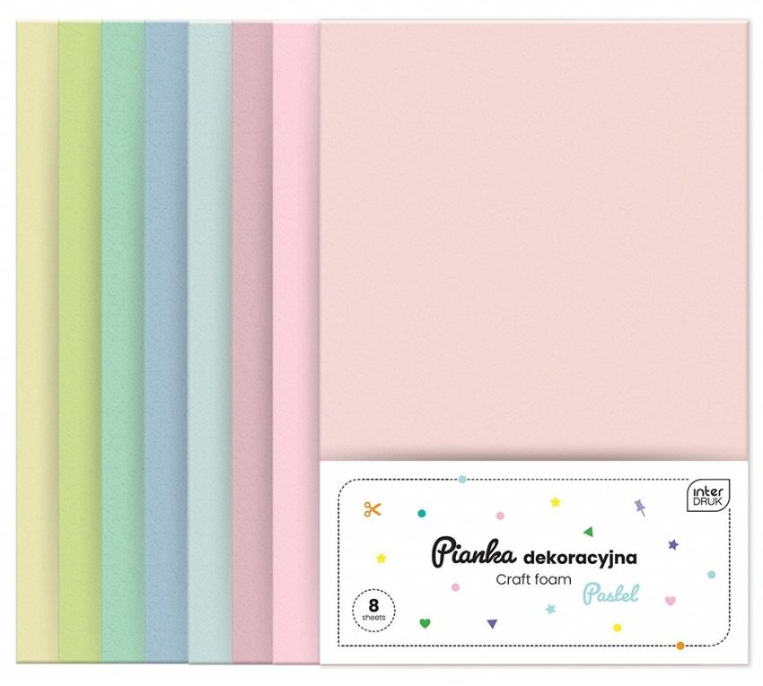 Pianka Dekoracyjna 8szt. Pastel /Interdruk