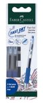 Długopis Automatyczny Żelowy Fast Gel0,7 Mm Niebieski 2 Szt. + Wkład Faber-Castell