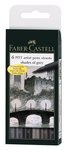 Pitt Artist Pen Grey 6 Kolorów Etui Faber-Castell