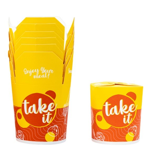 Pojemnik Papierowy Kebab Food Box 1000ml A'50 Bio  /LoveNature