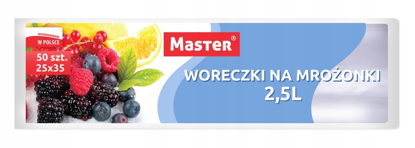Woreczki na Mrożonki 25x35/2,5L 50 szt. /Master