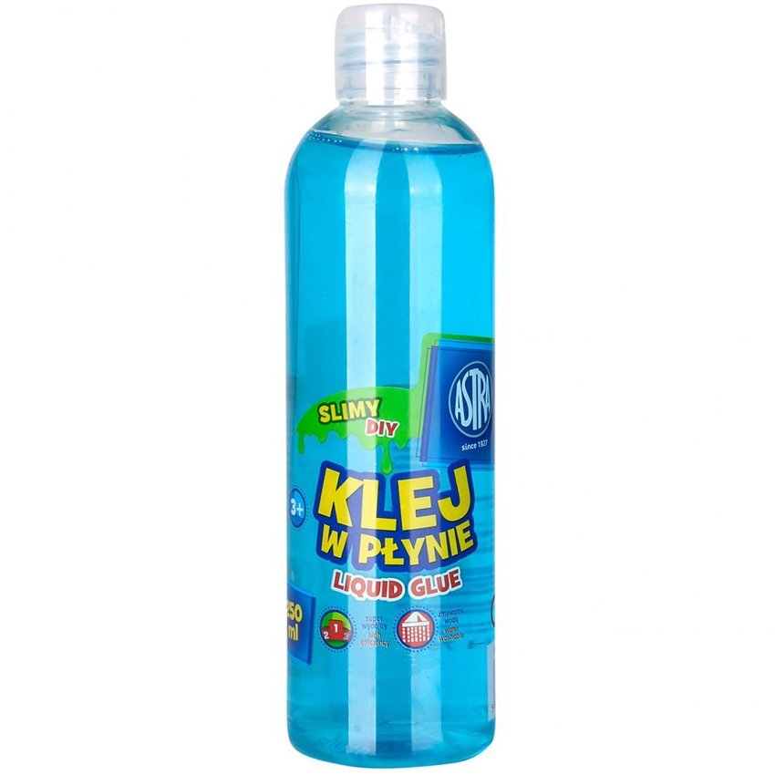 Klej w Płynie 250ml do Slime Niebieski  / Astra