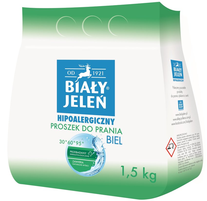 Proszek Do Prania Biały Jeleń 1,5Kg Do Białego