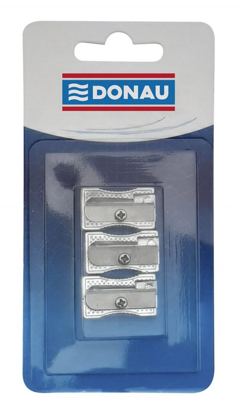 Temperówka DONAU aluminiowa pojedyncza blister - 3szt.
