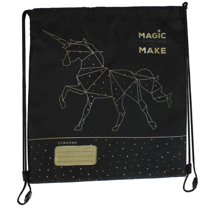 Worek Szkolny 45x36 Gold Unicorn /Starpak