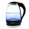 Czajnik Elektryczny Szklany 1.7L LED Salto Angel Czarny /Esperanza