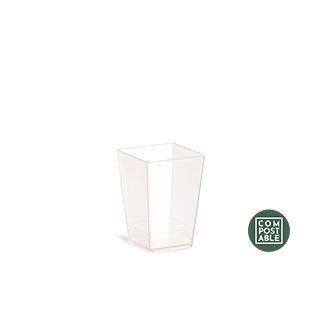 Kubek Mini Deser Kubik 120ml Przezroczysty A'50
