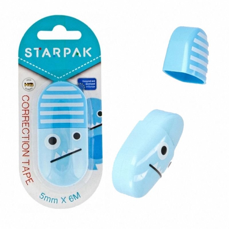 Korektor w Taśmie 5mm x 6m Robbi Niebieski /Starpak