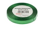 Wstążka Dekoracyjna 25mm x 22m Zielona Brokat