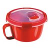 Pojemnik Na Żywność Okrągły Smart Micro-Wave Noodles 0,9L Czerwony / Curver 232578