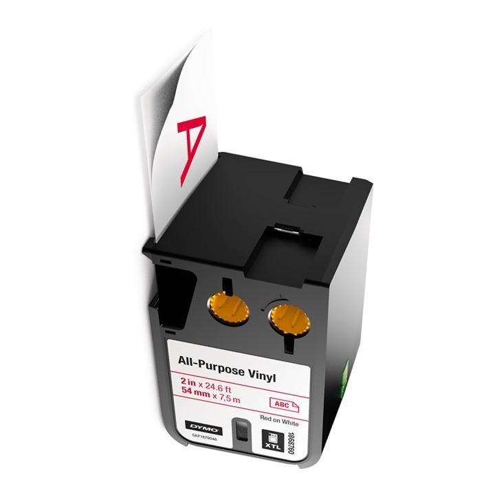 Taśma Vinylowa XTL 54 mm x 7 m Czerwone Na Białym /Dymo 1868760