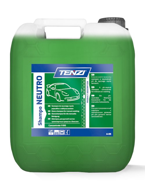 Tenzi Shampo Neutro 10L Profesjonalny Szampon do Mycia Ręcznego Samochodów